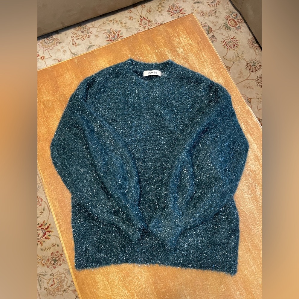 DO+BE Green Tinsel Sweater